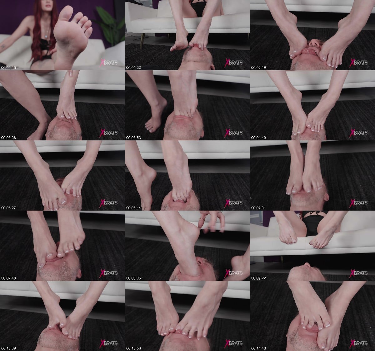 Bratty Foot Girls - Mistress May - Lick Out My TOEJAM! - 4K UHD 6