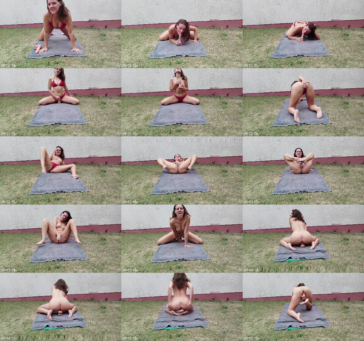 Celina-Ballerina - Willst du so geritten werden Geiler Dildo Ritt im Garten 6