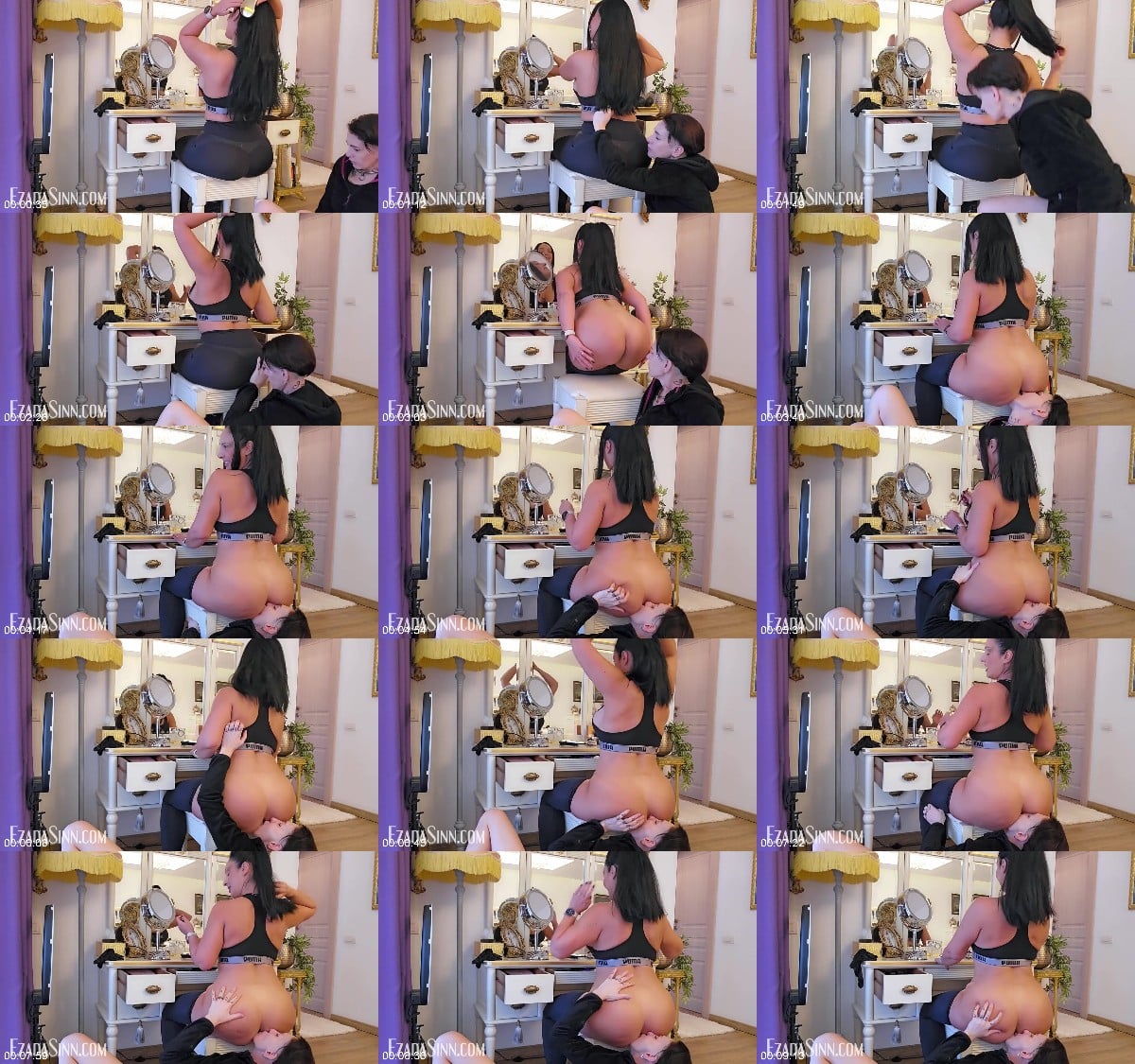 Ezada Sinn - Matriarch Ezada Sinns pre-workout ritual - Giadas tongue worshipping and rimming My arse 6