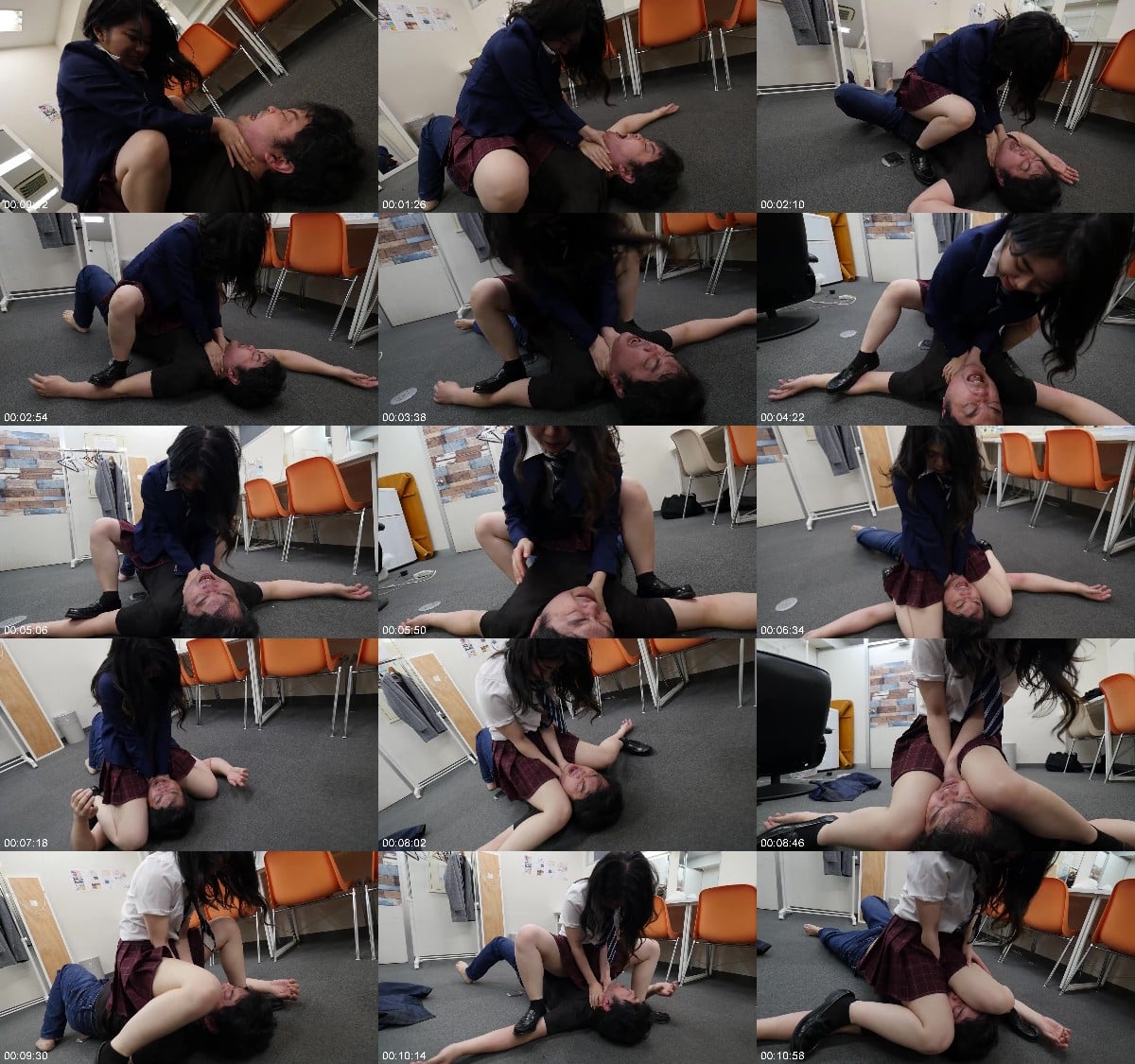 Faceslap Japan Super Hard - Cruel Neck Choke In The Waiting Room 6