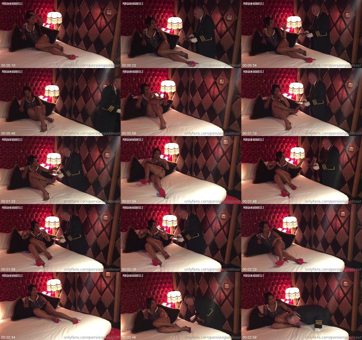 Fempire Of Zaraism - Persian Goddess Zara In Scene - My Old English Butler Slave Perkins Tends To Perfect Feet In My Bedroom 6