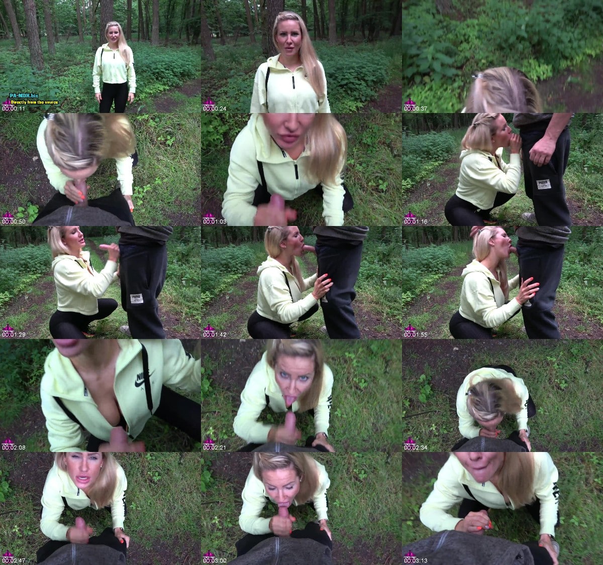 Fitness-Maus - Personal-Blowjob statt Personal-Training - Outdoor alles geschluckt 6