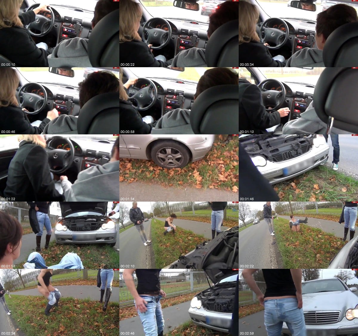 HornyRoxy - Motor kaltgepisst - Natursekt an der Bundesstraße 6