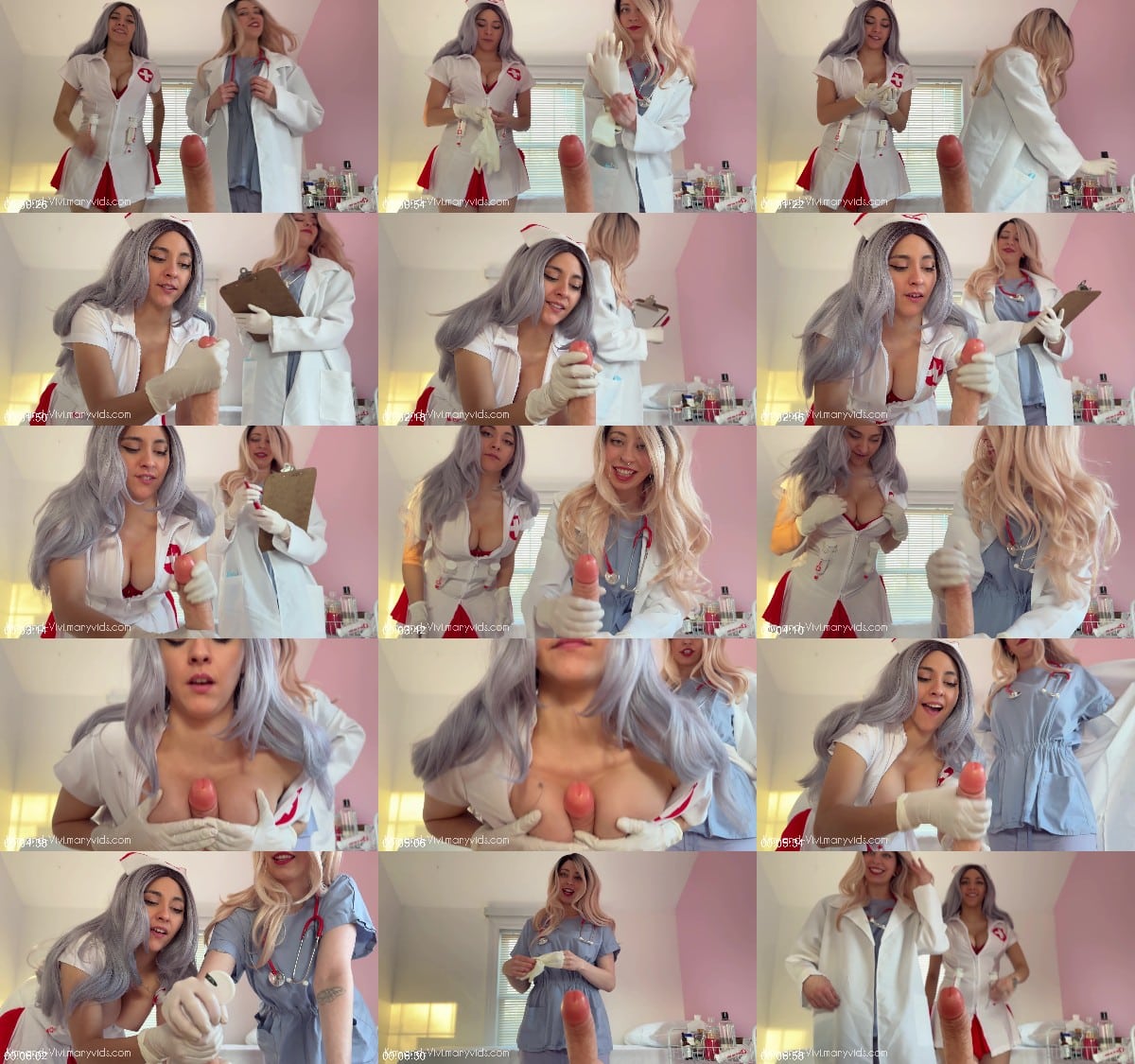 Kim and Vivi - Clumsy Nurses First Semen Extraction 6