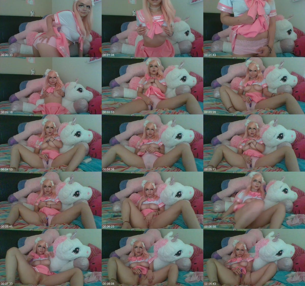 Kristal Rose - kawaii anime girl masturbates 11 min 6