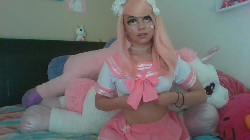 Kristal Rose - kawaii anime girl masturbates 11 min 1