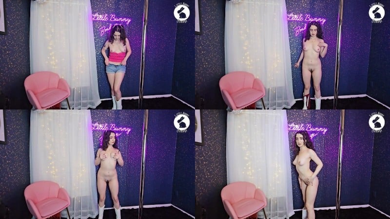 LittleBunnyB - BIMBO COWGIRL STRIP TEASE AND PLAY 1