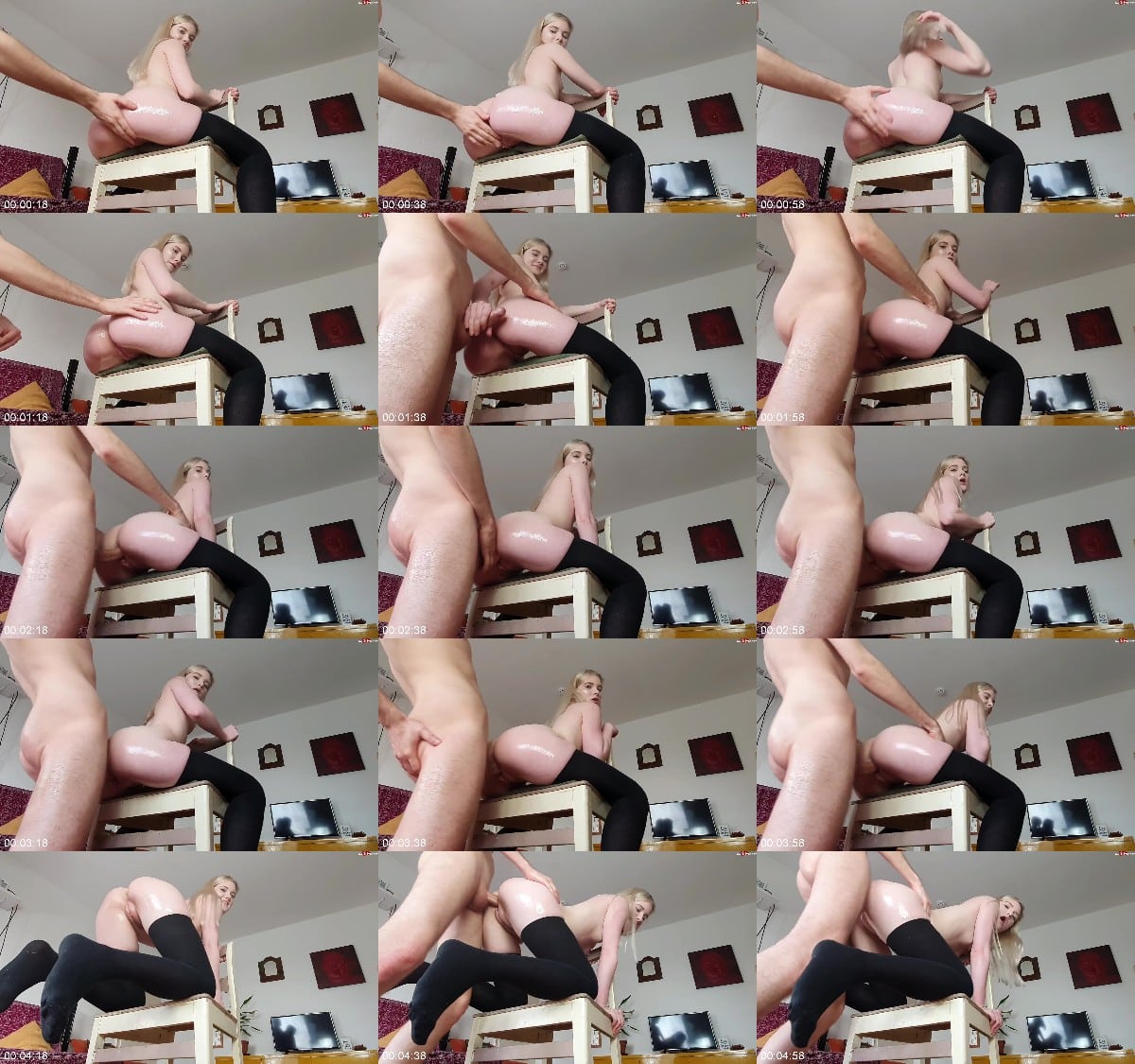 LovlyLuna - Teenie Arsch wird eingeoelt 6