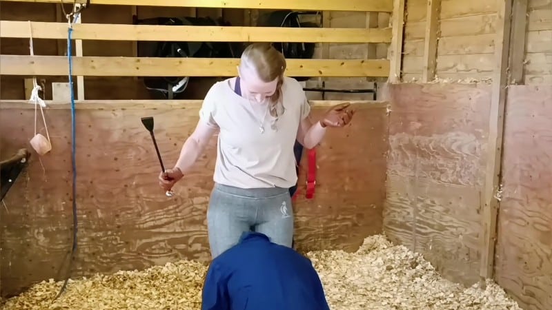 Madam M Cropped Crushed Wrangled and Rolled trampled humiliated and discarded in extreme stable discipline 1