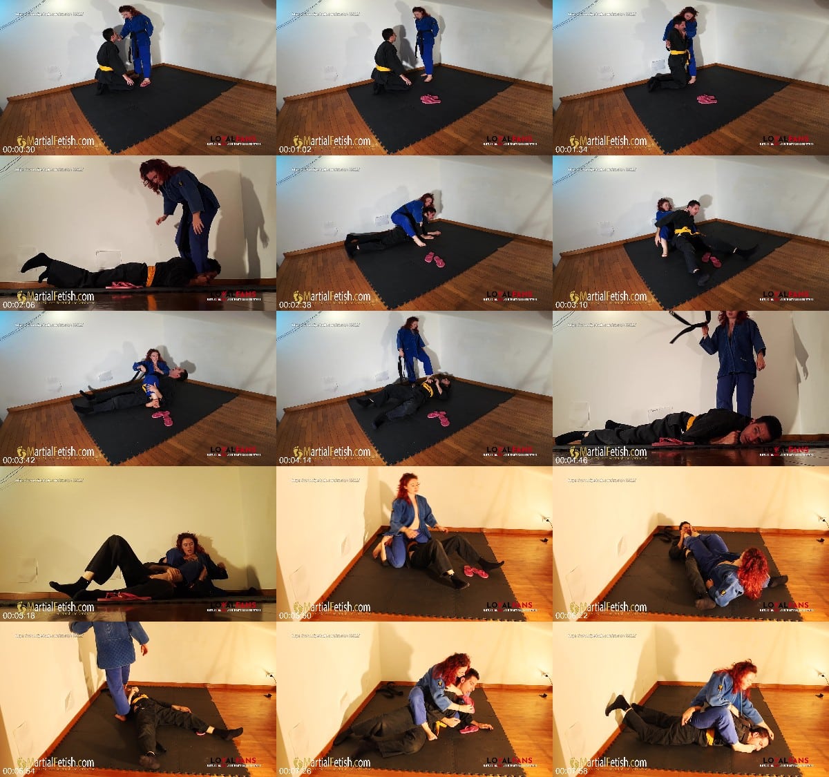 Martial Fetish - Alexis Luna blue gi master foot domination 6