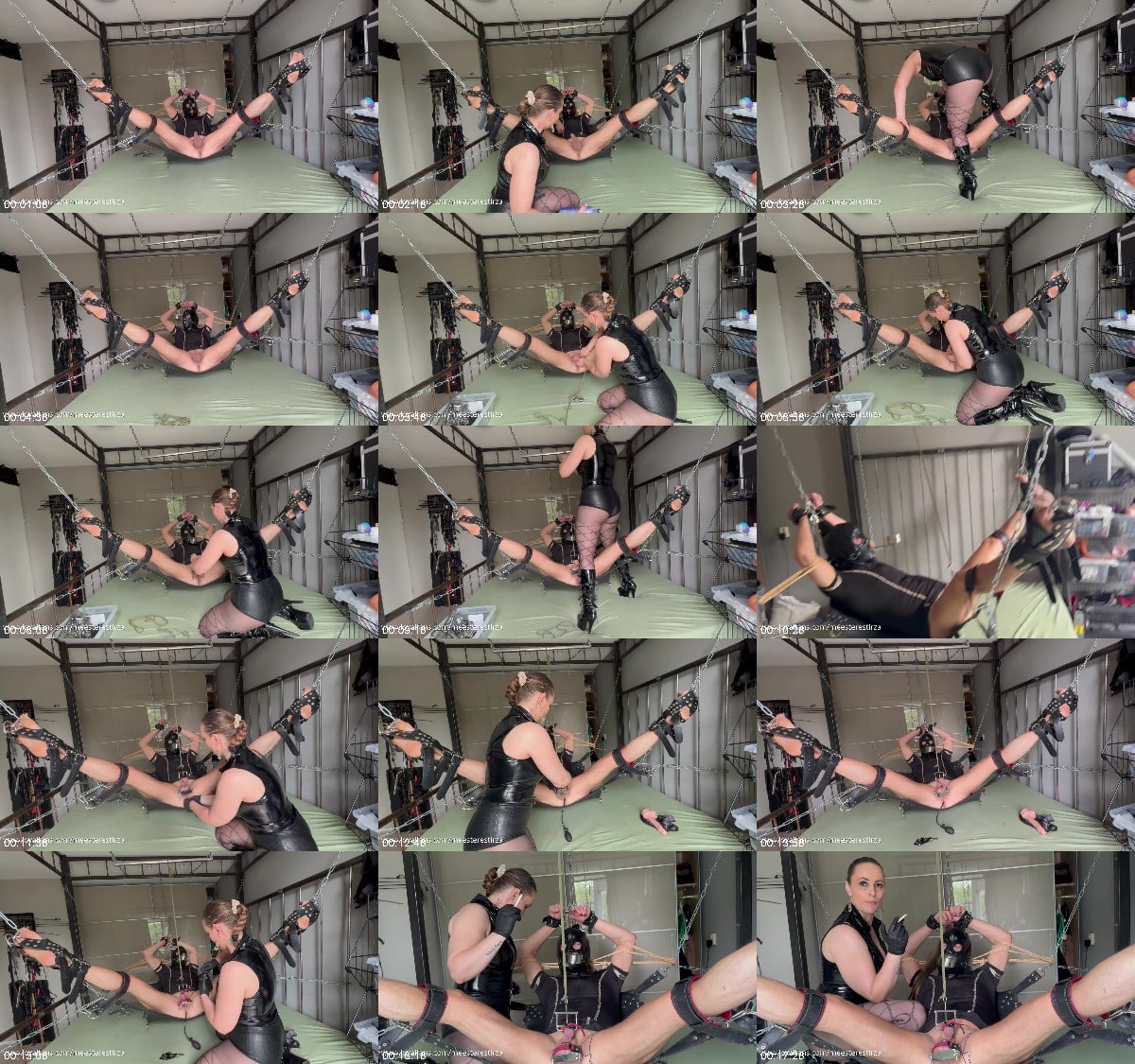 Meesteres Tirza - Cbt Electro Play Smoking Human Ashtray Buttplug Bondage 6