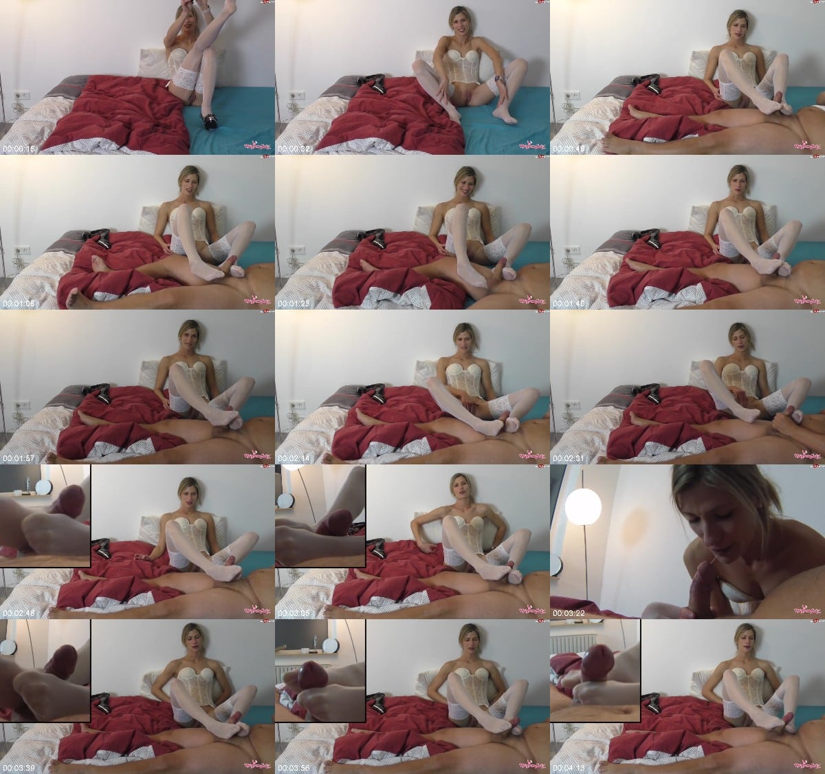 MellyBunnyLuder - Sekret rin Nylons voll Sperma - Footjob mit Dirty Talk 6