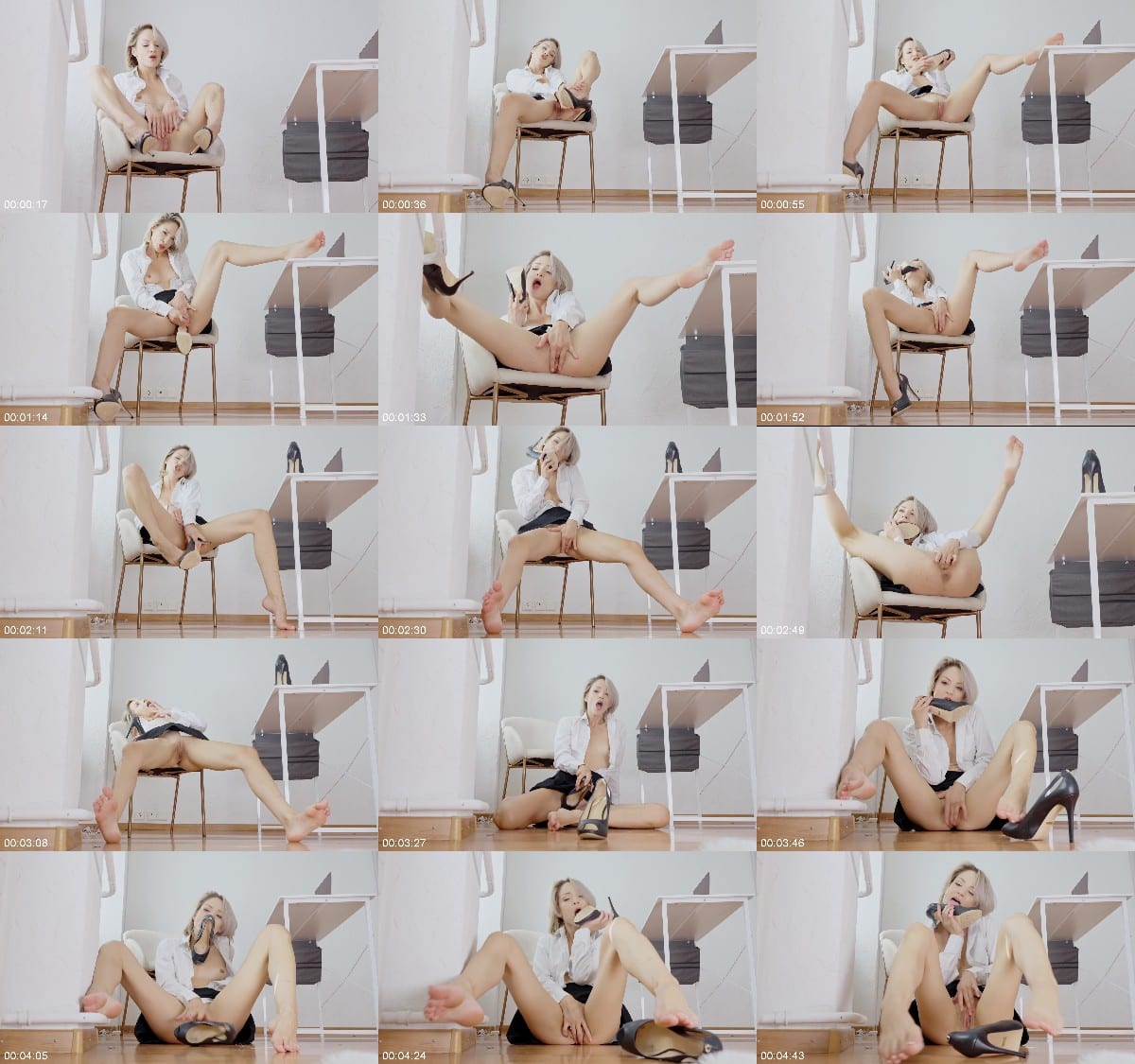 MissDaisyDiamond Secretary in Heels Foot Fetish Masturbation 6