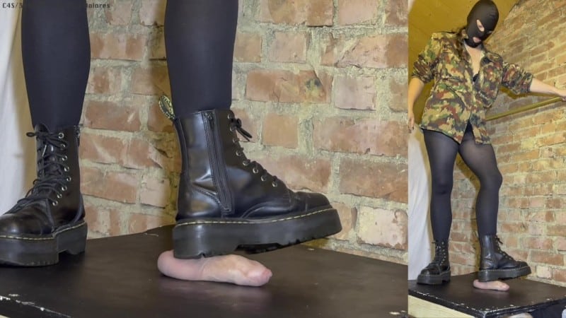 Mistress Dolores Slave - Sgt Dolores BOOT CAMP - Hard Trampling Bootjob in Platform Dr Martens 2