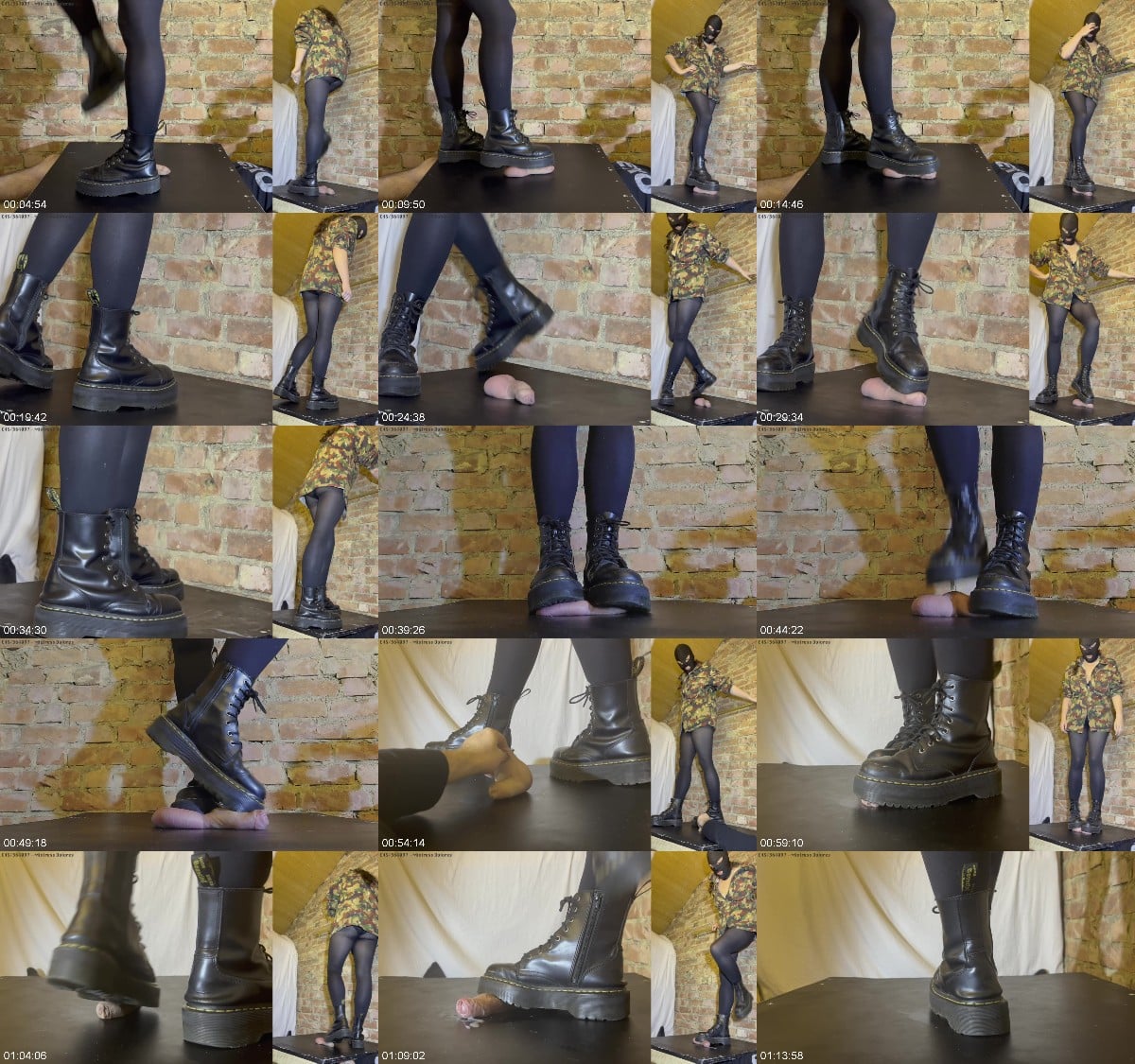 Mistress Dolores Slave - Sgt Dolores BOOT CAMP - Hard Trampling Bootjob in Platform Dr Martens 6
