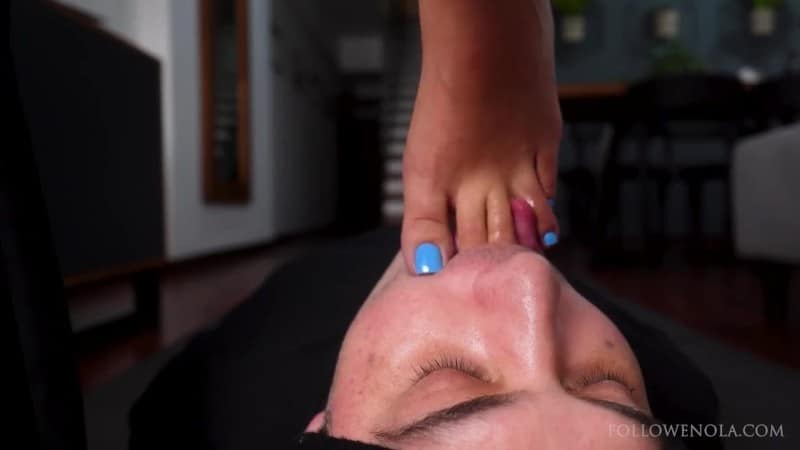 Mistress Enola - Toe Jam Humiliation - Toe jam feeding toes and soles licking and foot gagging game 2