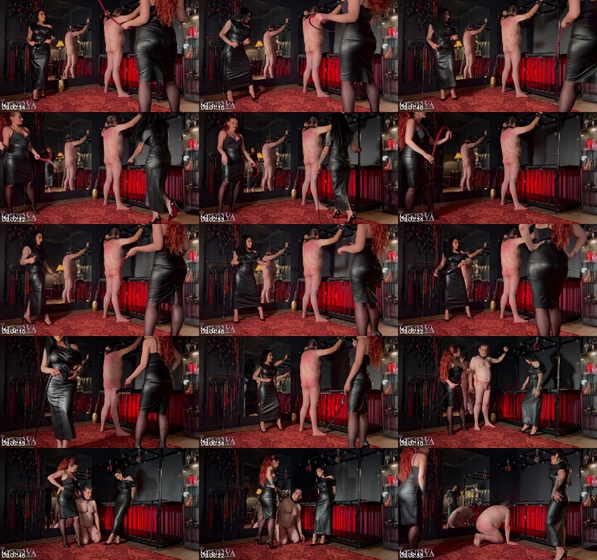 Mistress Kennya - Mistress Amanda - whipping the bitch 6