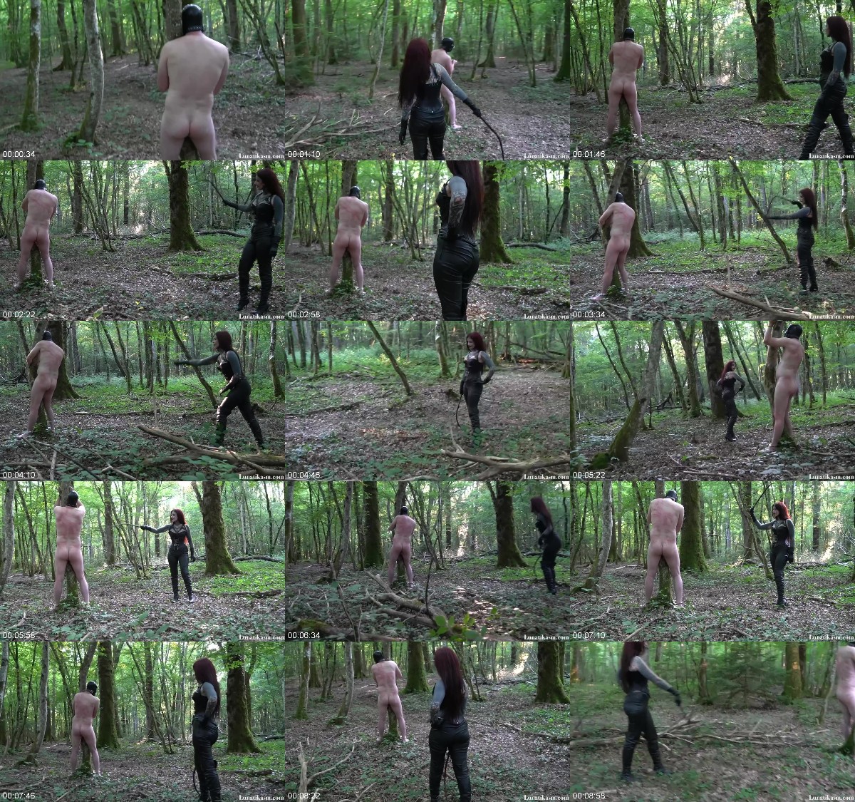 Mistress Lunatika - Forest Bullwhipping 6