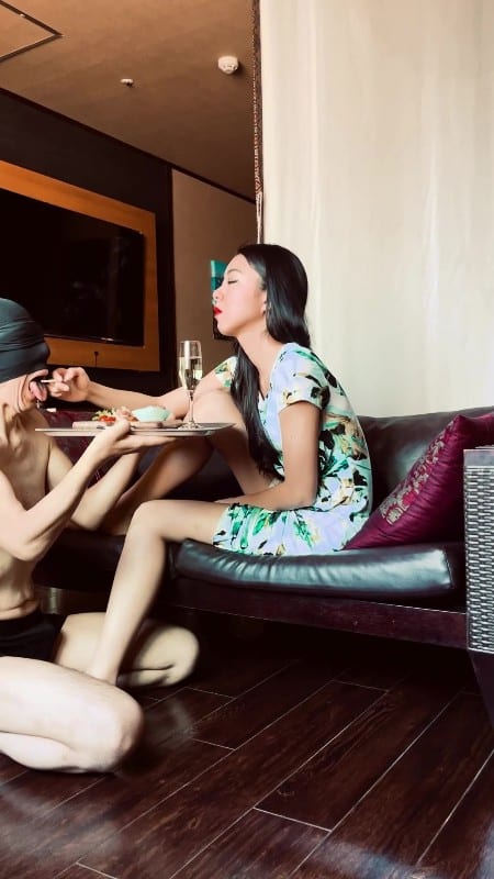 Mistress Ruiko - Relaxing Time With Human Furniture Human Ashtray Foot Fetish Play Vertical Video 3