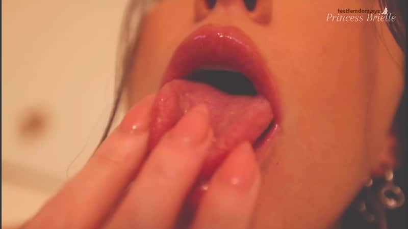 Princess Brielle FinDom FemDom - LIP SPIT TEASE MOUTH WORSHIP 4