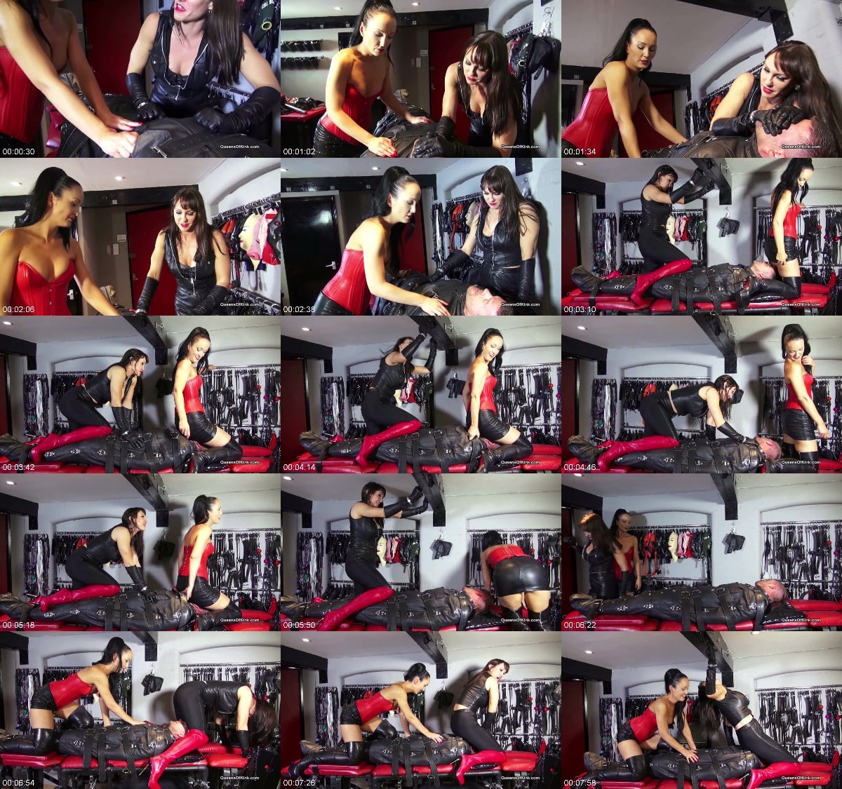 Queens of Kink - Bondage leather facesitting - Miss Miranda and Fetish Liza 6