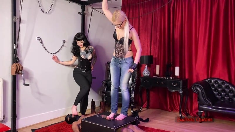 Sadistic Queens - Squishysax - Alexandra Wildfire and Miss Patricia - Cockbox Destruction 4