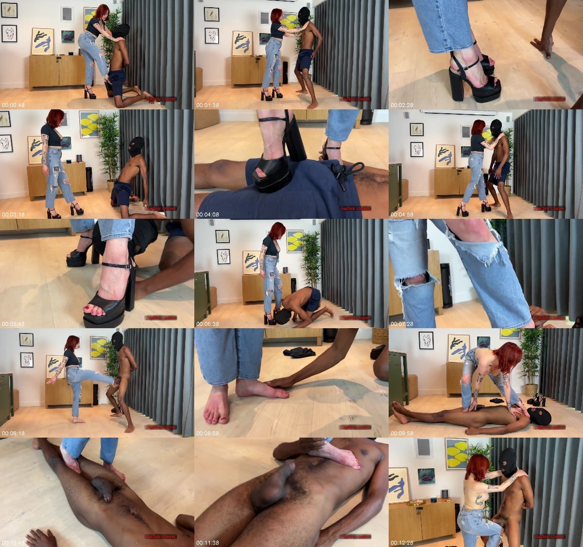 Sadistic Queens - Squishysax - Eva Ray - 1st Time Squish 6