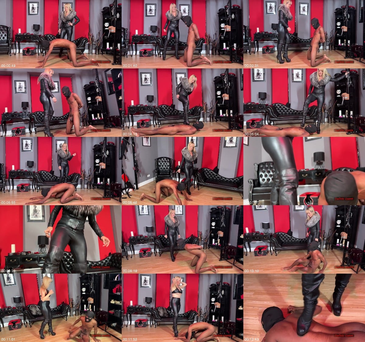 Sadistic Queens - Squishysax - Mistress Tess - Boot Beatdown 6