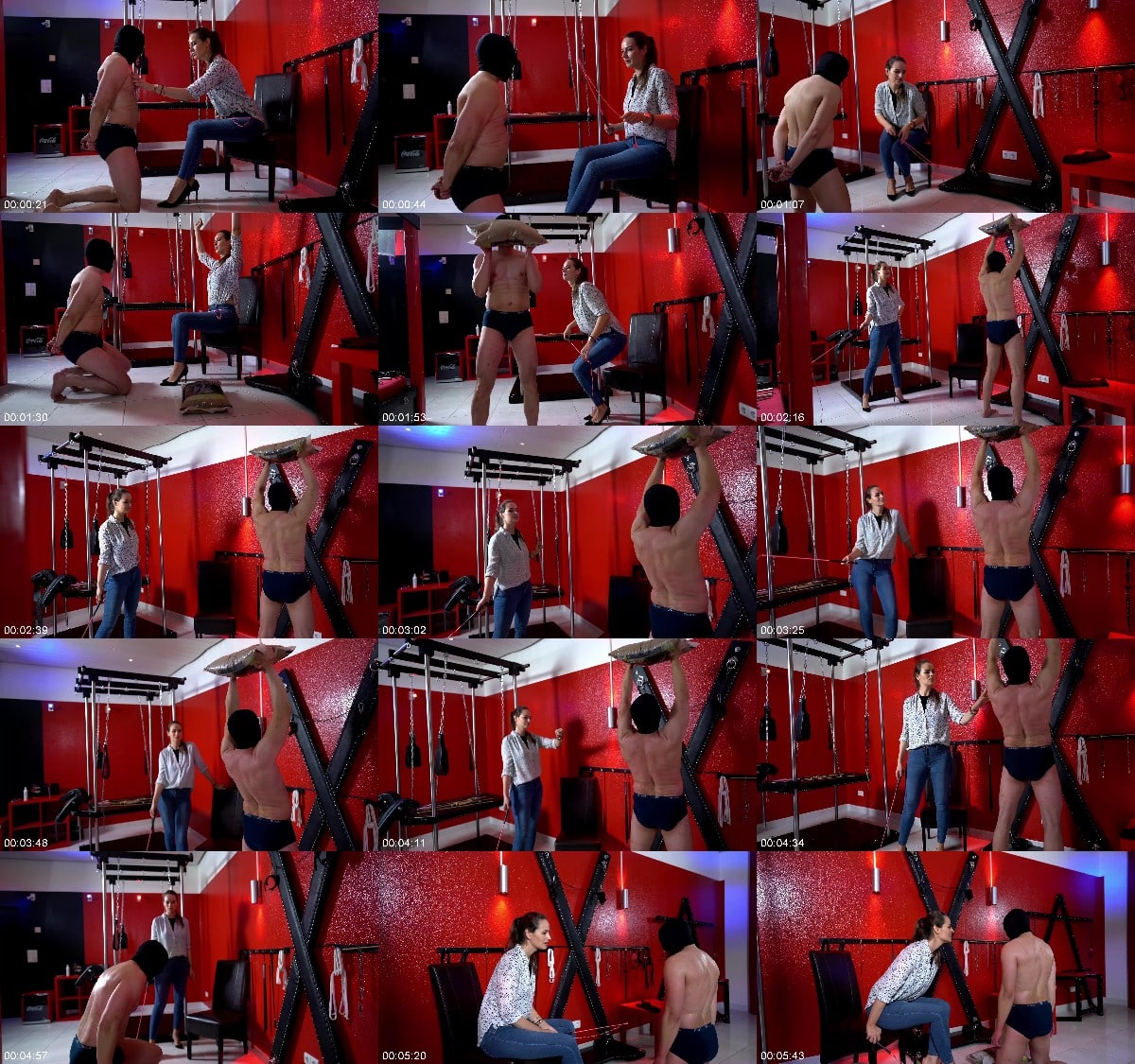 Sado-Ladies - Lady Iveta - Sandbag Training 6