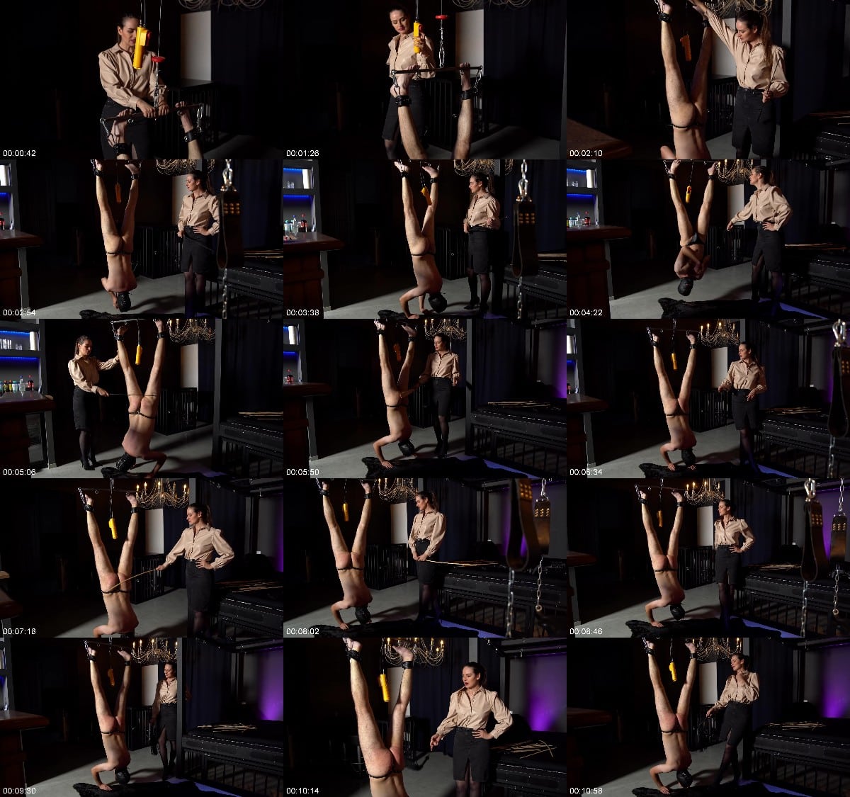 Sado ladies - Lady Iveta - Hanging Russian Lesson 6