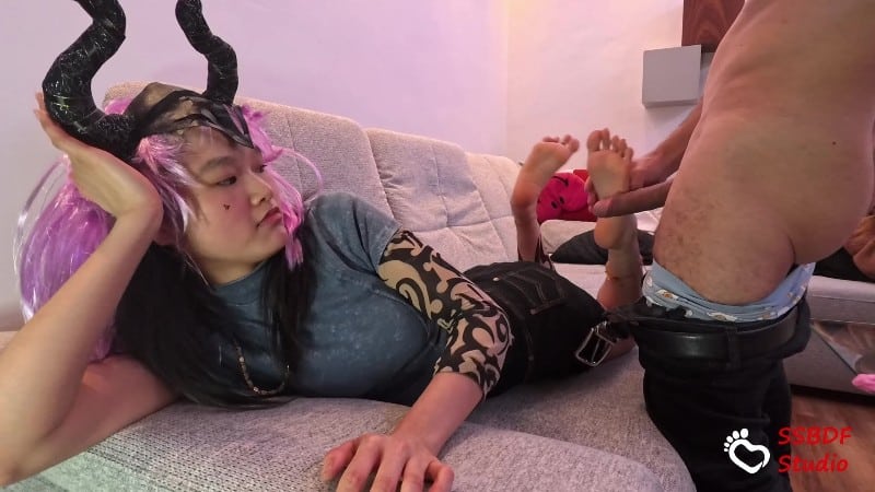 Same Same But Different Footjobs - The Footjob Trainer Part Iv Shy Asian Au Pair Girl In Devil Cosplay Outfit Trains Her Long Toes 19Yo Teen 18 Tintin Gives A Nasty Wet POV 23