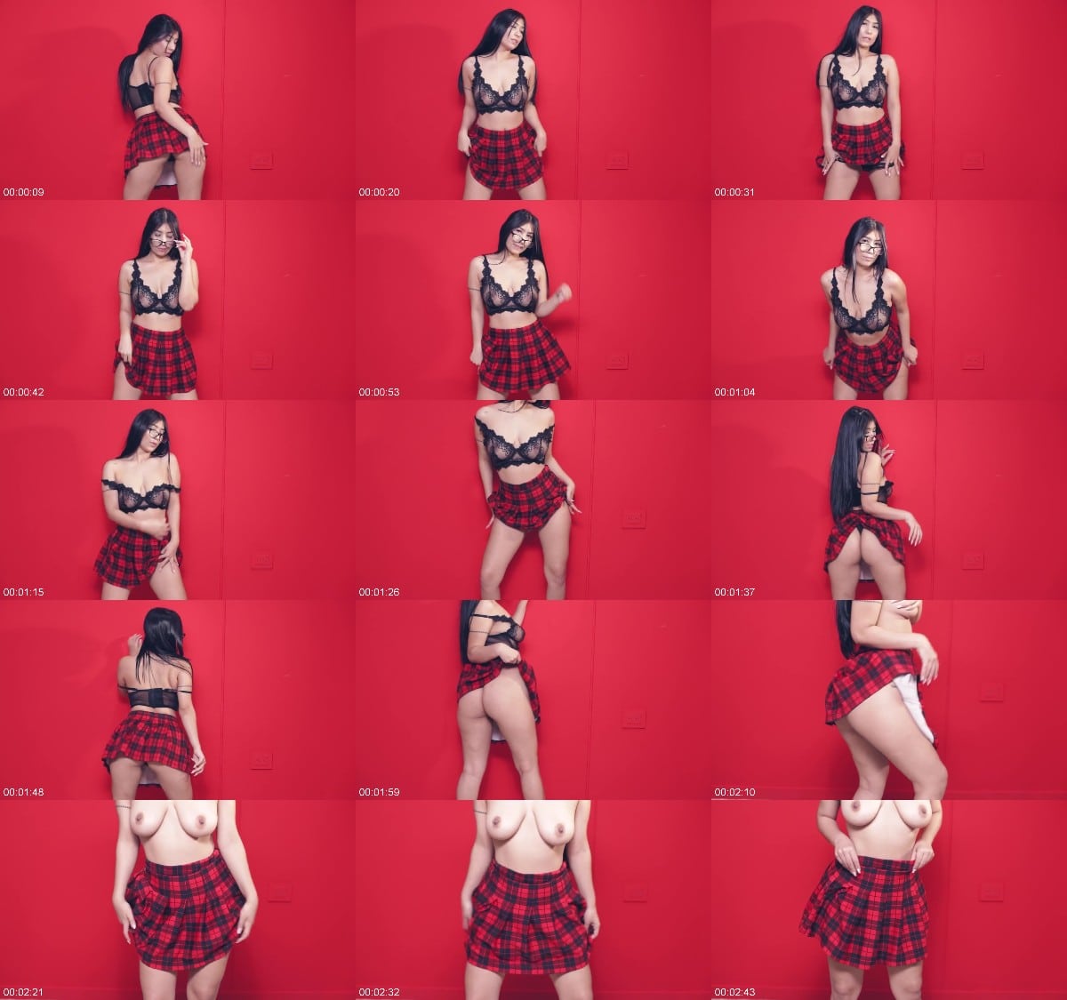 SaraBass - Ein frecher karierter Rock 6