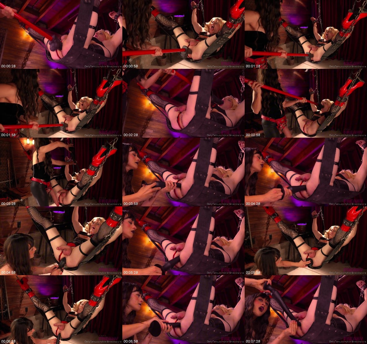 Sudiofreaky - Mistress Stellina Obscura - This sissy slut is cuffed and fucked with a dick-on-a-stick and then has her insides 6