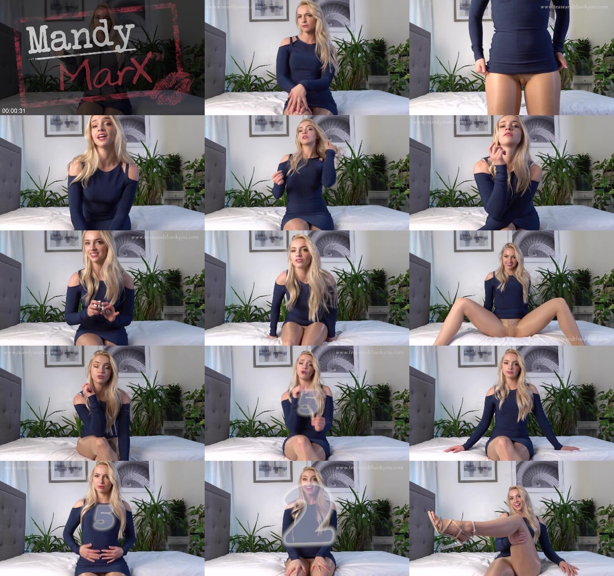 Tease and Thank You - Mandy Marx - Three Squirts For A Pathetic Cum Eating Chastity Slut 6