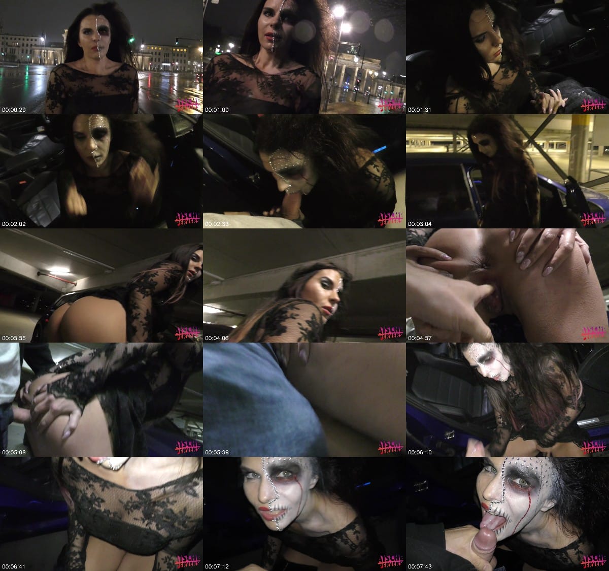 aischer-pervers - In der Halloween Nacht am Parkplatz gefickt 6