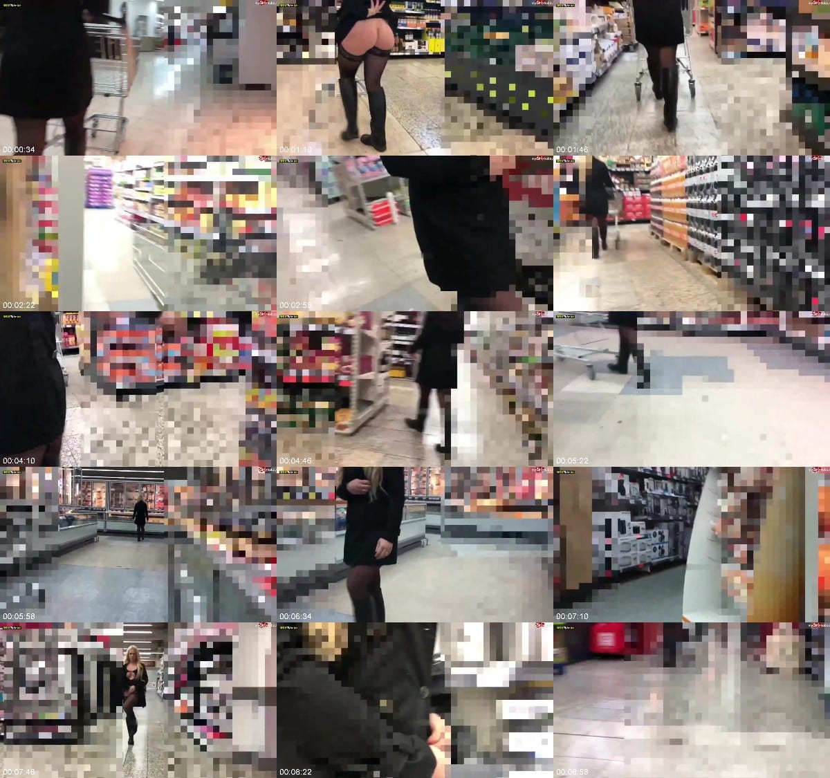 devil-sophie - 10 Minuten Userwette erfuellt - Der Reiterstiefel Strapsen Walk im Einkaufszentrum 6