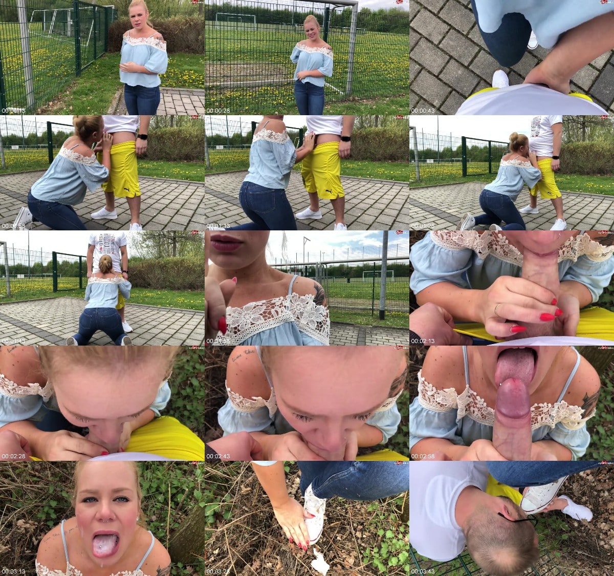 devil-sophie - Den traurigen Fu baller am Stadion in Jeans Arsch abgeblasen 6