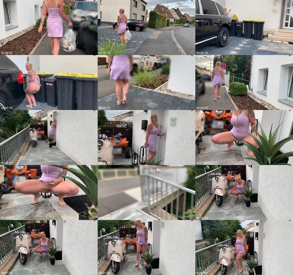 devil-sophie - Oeffentlich vor die Haustuer gepisst - Beim Muellwegbringen den Schluessel vergessen 6