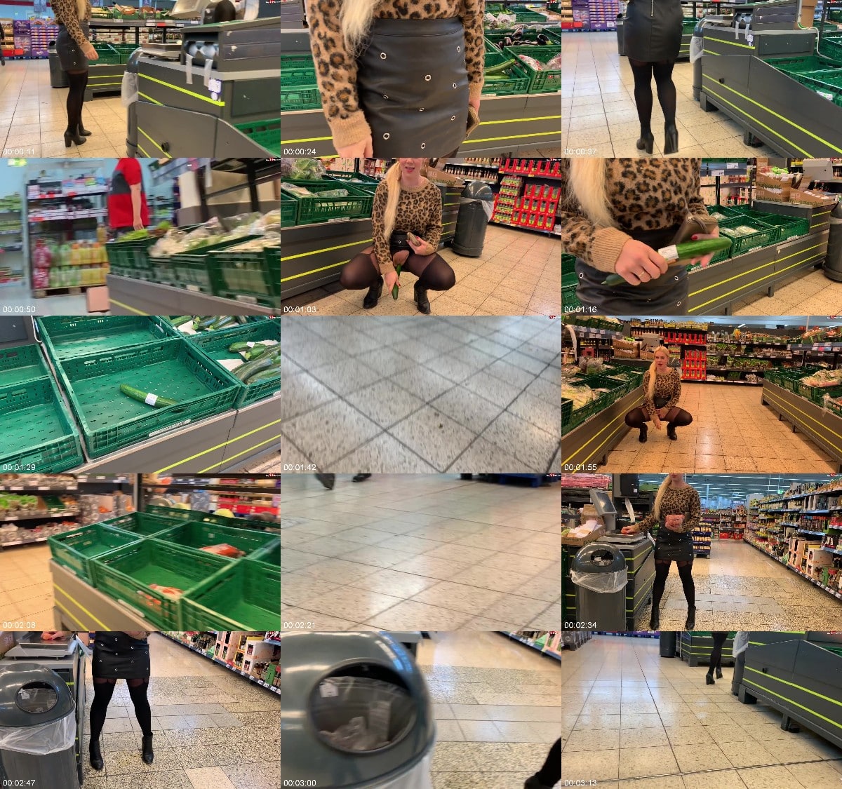 devil-sophie - Public im Einkaufsladen - Gurke und Moehren eingefuehrt upsi ich lass es 6