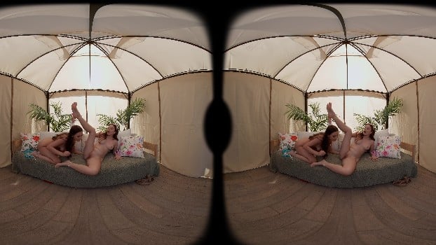 [Dezyred.Com] Leana Lovings & Serena Hill - Family Secrets: Cancun (сabana Passion) (8192x4096p / 8k) 3