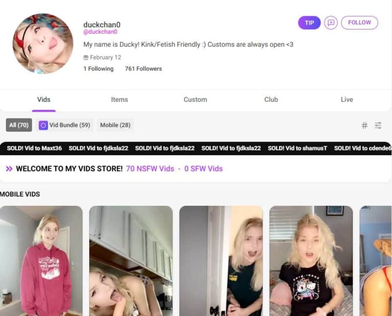 duckchan0 Leaks Manyvids Siterip tezfiles [31 VIDEO / 30 GB] 1