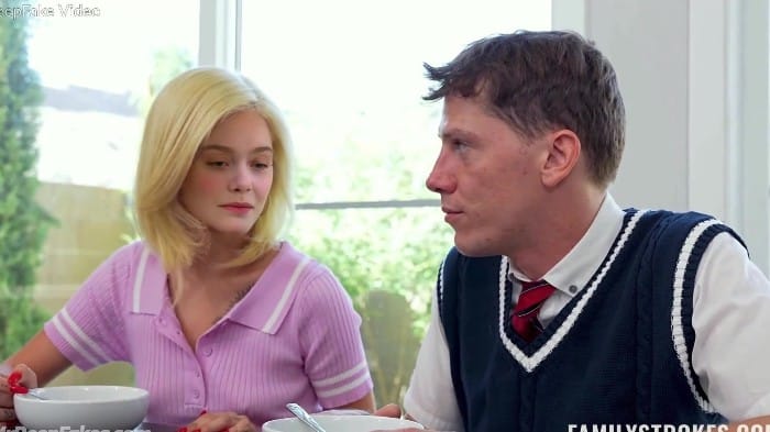 Elle Fanning Helping Her Cum Sex Trailer Porn Deepfake 4