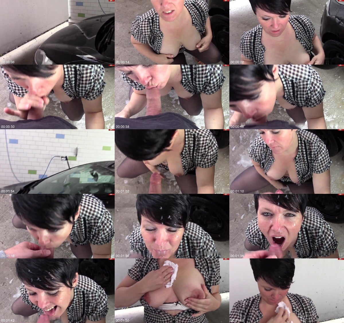 geil-poppen - Cumshot in der Waschbox 6