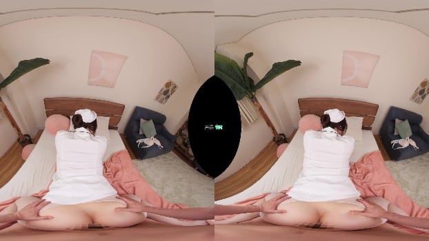 Kiwvr-813 [VR] A Real-Life Nurse Gets So Excited That She Gets Her Uniform Soiled - Seductive Creampie Sex In Her White Coat - Hono Wakana [2048p] 4