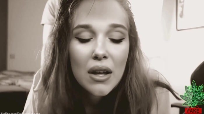 Millie Bobby Brown Doggy Style # Sepia Porn Deepfake 4