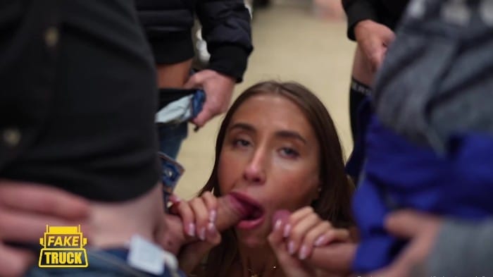 [OF-Faketruckdriver] Lily Phillips - Lily Gets A Faketruck Gangbang ​2025 [1080p] 6