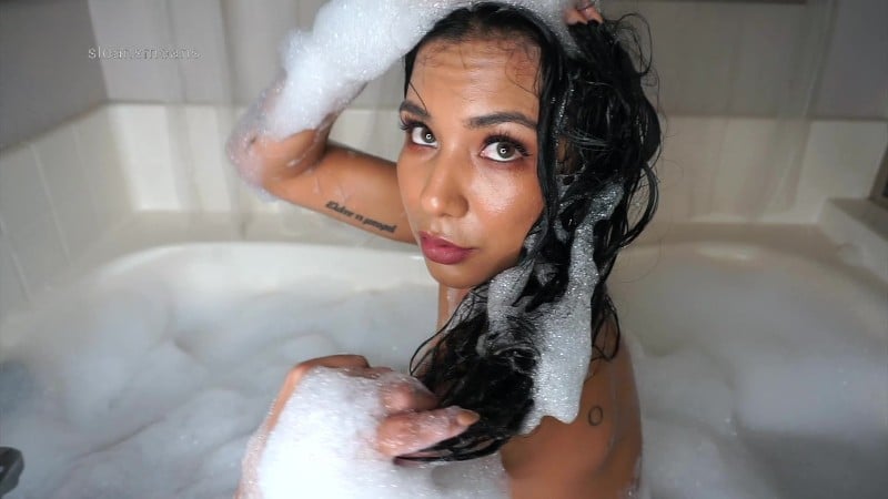 sloane sabbath - bubble bath tease 4