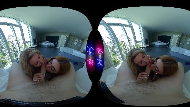 [JackandJillVR / Sexlikereal.Com] Lola Rose And Jill Palmer Miami Threesome (6144x3072p / 6k) 2