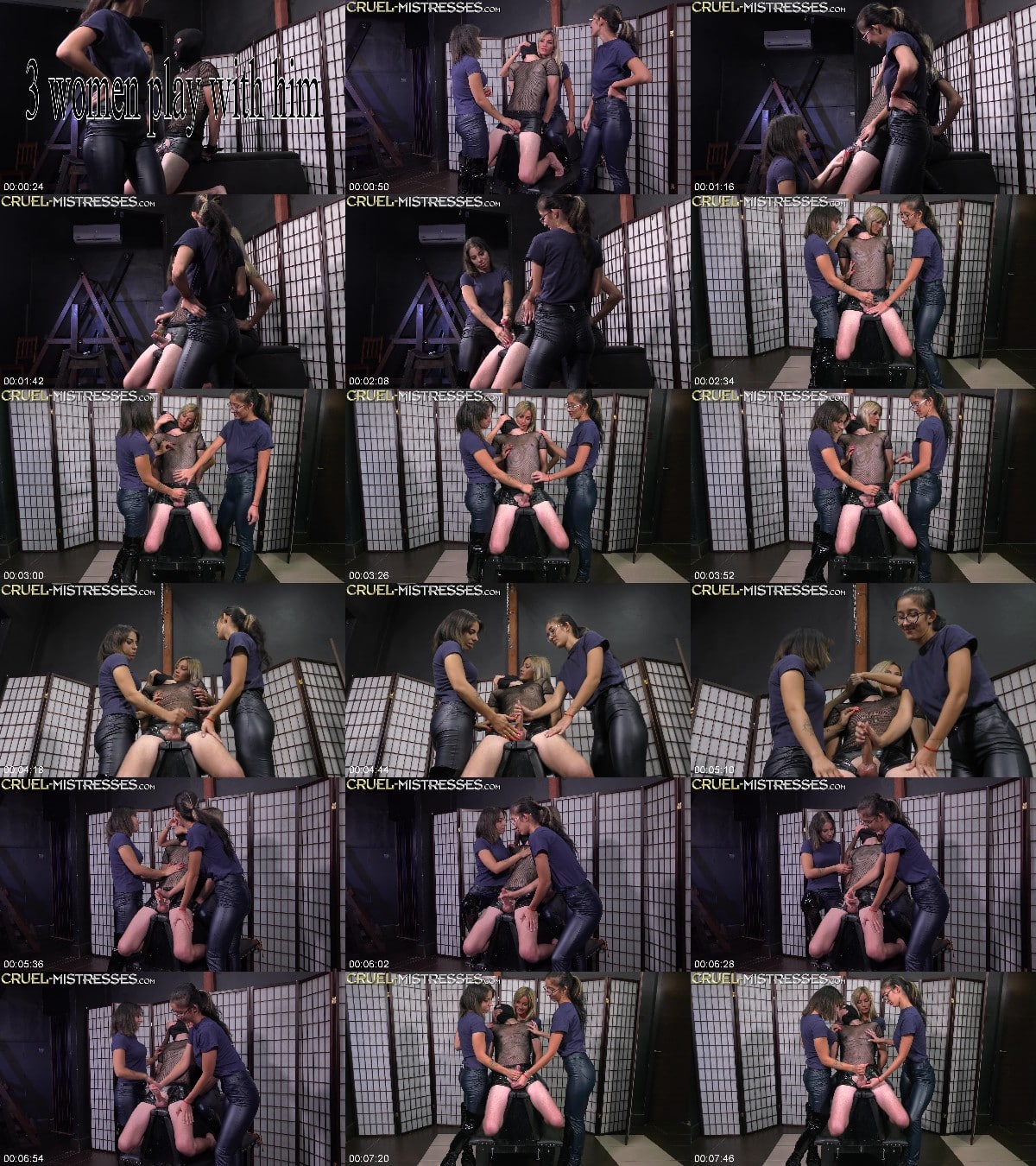 3 women play with him 6