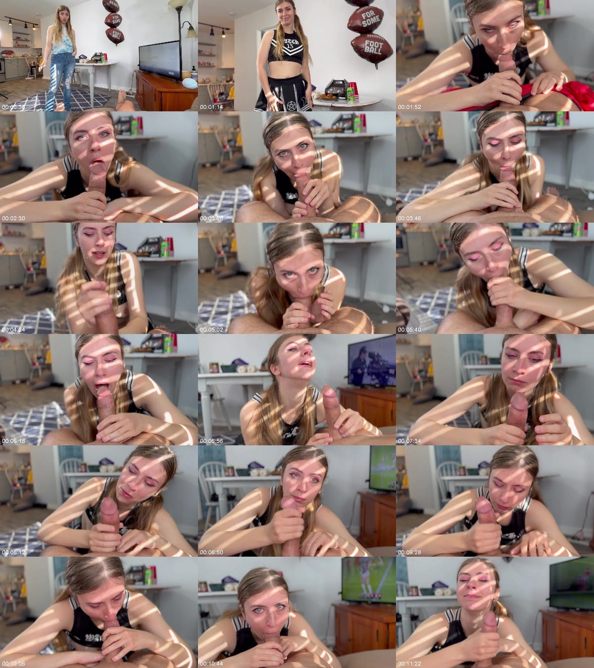 Big Game Blowjob From Cheerleader Winter Flynn 6